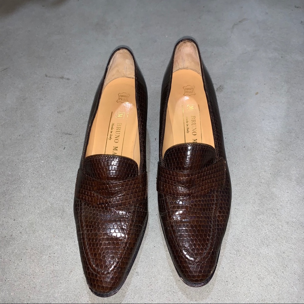 Bruno Magli Brown Leather Heels